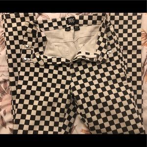 BDG Checkered board print twig high-rise